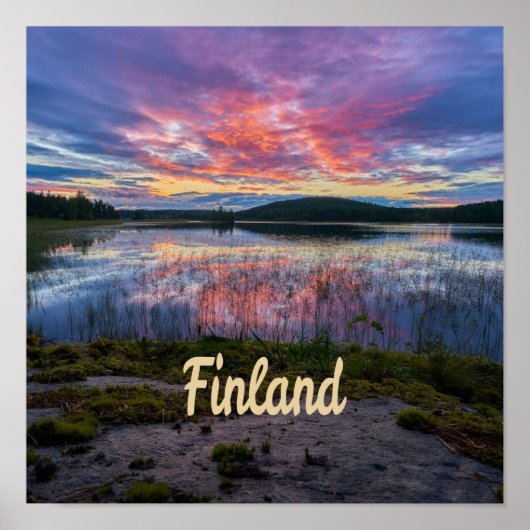 Finland Helsinki Noord-Europa Poster (Voorkant)