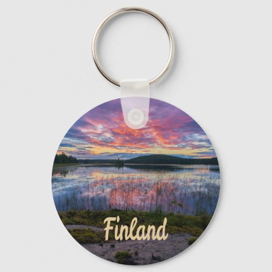 Finland Helsinki Noord-Europa Sleutelhanger (Voorkant)