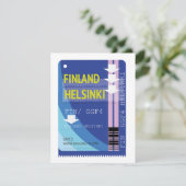 Finland Helsinki-reisticket (Staand voorkant)