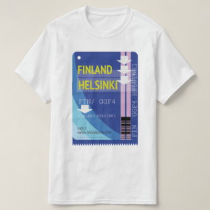 Finland Helsinki-reisticket T-shirt