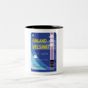 Finland Helsinki-reisticket Tweekleurige Koffiemok