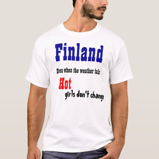 Finland hete meisjes t-shirts (Voorkant)