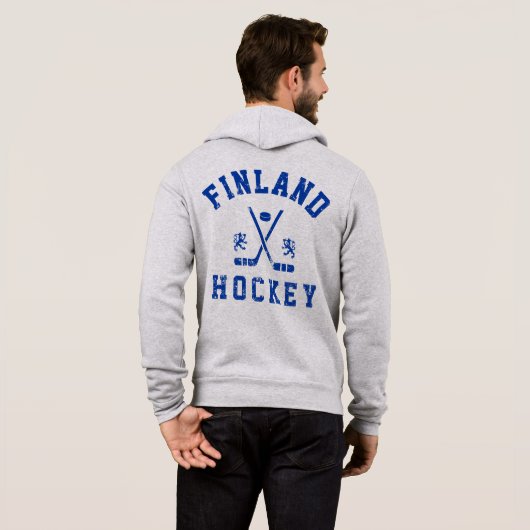 Finland Ice Hockey Hoodie (Achterkant volledig)