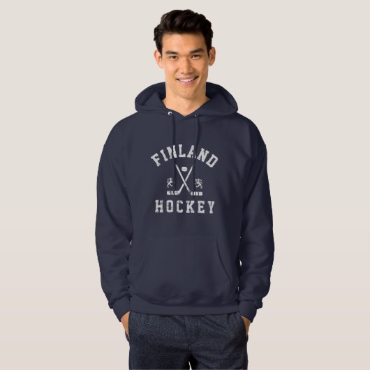 Finland Ice Hockey Hoodie (Voorkant volledig)
