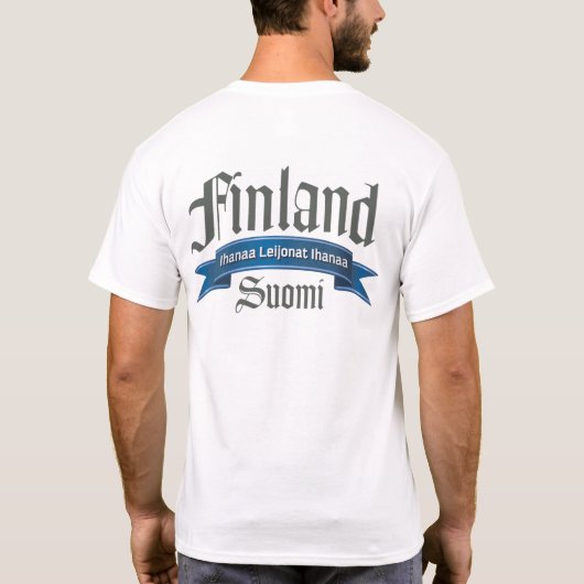 Finland Ihanaa Leijonat Back T-shirt (Achterkant)