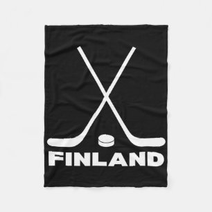 Finland ijshockeyfan fleece deken