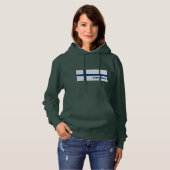 Finland in Finse vlag Hoodie (Voorkant volledig)