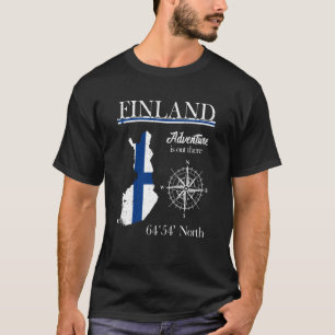 Finland is een avontuur in de Suomi Finse vlag T-shirt
