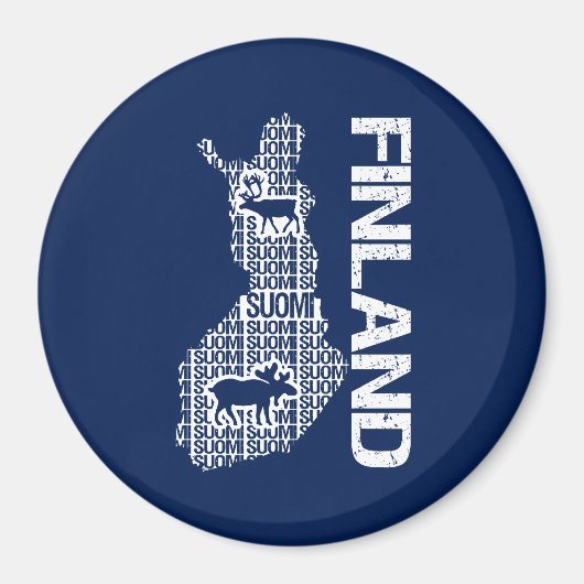 FINLAND KAART magneet (Voorkant)