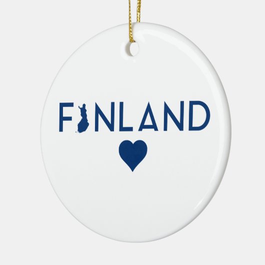 Finland Kaart Ornament (Links)