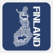  FINLAND KAART STICKERS (Voorkant)