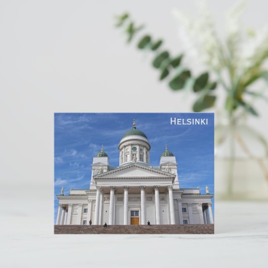 Finland Kathedraal van Helsinki Briefkaart (Staand voorkant)