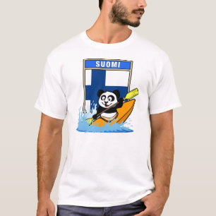 Finland Kayaking Panda T-shirt