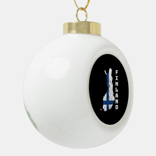 Finland Keramische Bal Ornament (Links)