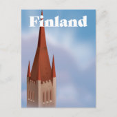 Finland kerk aankondigingskaart (Voorkant)