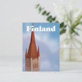 Finland kerk aankondigingskaart (Staand voorkant)