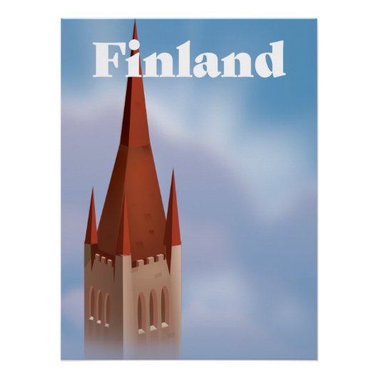 Finland kerk perfect poster (Voorkant)