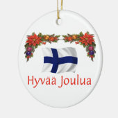 Finland Kerstmis Keramisch Ornament (Links)