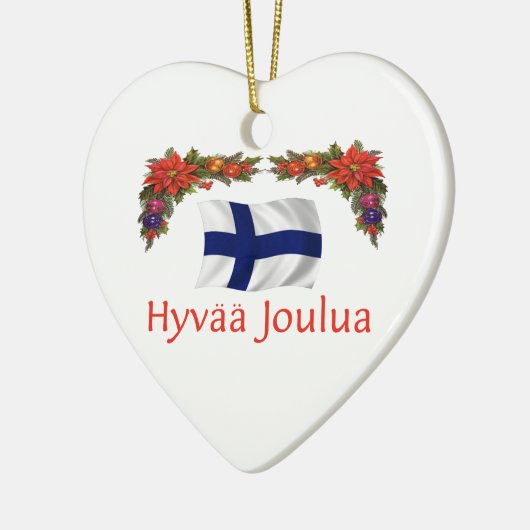 Finland Kerstmis Keramisch Ornament (Links)