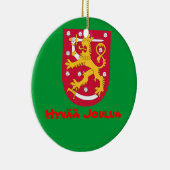 FINLAND*- kerstversiering Keramisch Ornament (Rechts)