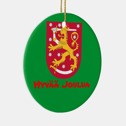 FINLAND*- kerstversiering Keramisch Ornament (Rechts)