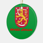 FINLAND*- kerstversiering Keramisch Ornament (Links)