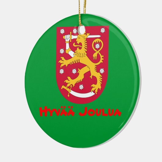 FINLAND*- kerstversiering Keramisch Ornament (Links)