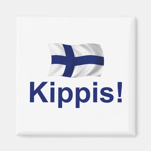 Finland Kippis! (Cheers!) Magneet (Voorkant)