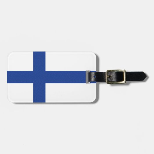 Finland label Vlag Bagagelabel (Voorkant horizontaal)