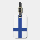 Finland label Vlag Bagagelabel (Voorkant verticaal)