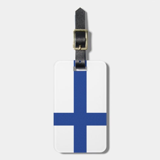 Finland label Vlag Bagagelabel (Voorkant verticaal)