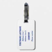 Finland label Vlag Bagagelabel (Achterkant verticaal)