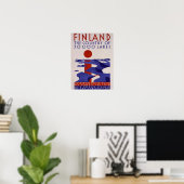 Finland . Land van de meren, Poster (Thuiskantoor)