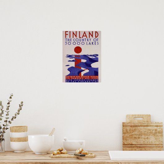 Finland . Land van de meren, Poster (Keuken)