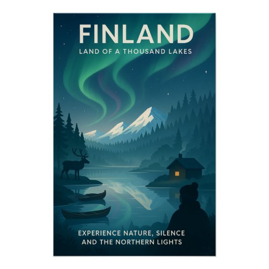 FINLAND — Land van duizend meren” Perfect Poster (Voorkant)