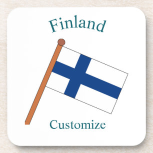 Finland Land Vlag Thunder_Cove Bier Onderzetter