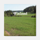 Finland Landschap Magneet (Voorkant)