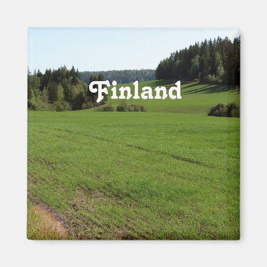 Finland Landschap Magneet (Voorkant)
