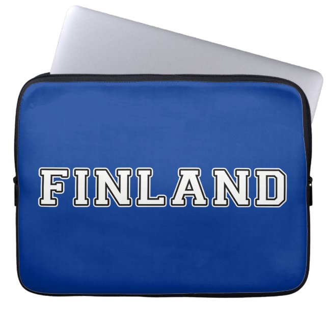 Finland Laptop Sleeve (Voorkant)
