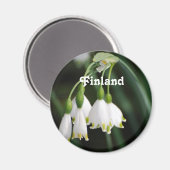 Finland Lelie van de Vallei Magneet (Voorkant / Achterkant)