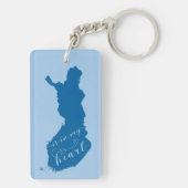 Finland ligt in mijn hart sleutelhanger (achterkant)