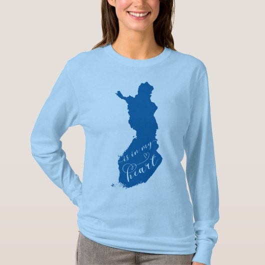 Finland ligt in mijn hart t-shirt (Voorkant)