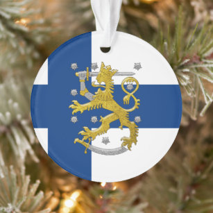 Finland Lion Flag Keepslag Ornament