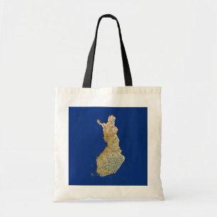 Finland Map Bag Tote Bag