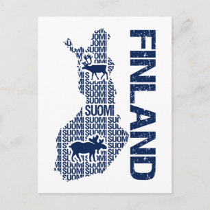  FINLAND MAP BRIEFKAART