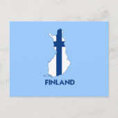 FINLAND MAP BRIEFKAART (Voorkant)
