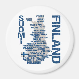 FINLAND MAP magnet