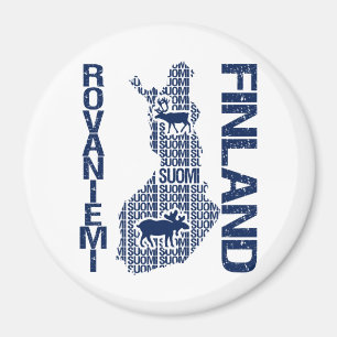FINLAND MAP magnet - Rovaniemi