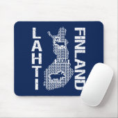 FINLAND MAP mousepad - Lahti Muismat (Met muis)