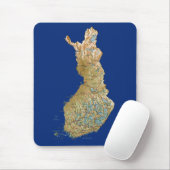Finland Map Mousepad Muismat (Met muis)